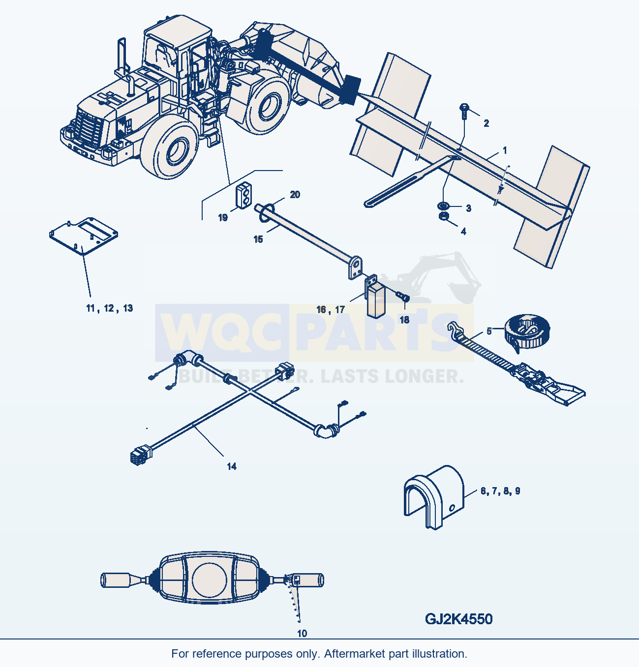 Komatsu WA320-5 Special Equipment Italy (Tooth Cover 2770mm) parts diagram