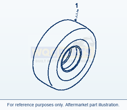 Komatsu WA320-5 Tire (20.5-25-12Pr-L3. Tubeless Tire) parts diagram