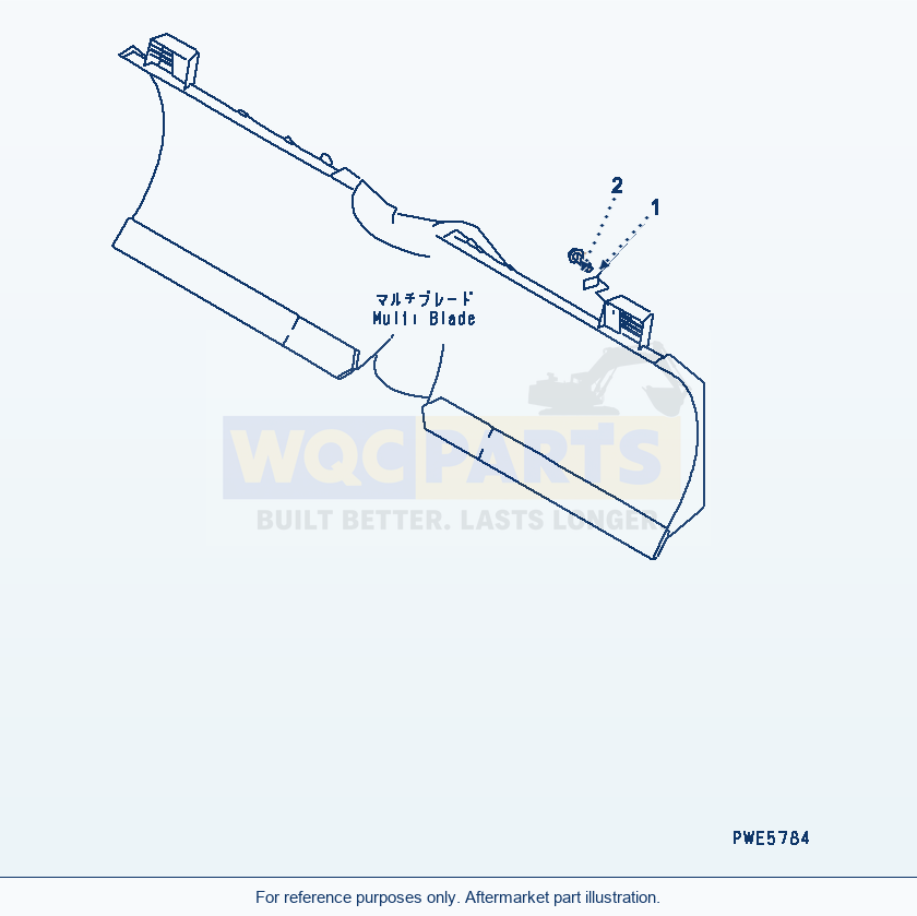 Komatsu WA320-5 Blade (Mark Plate) parts diagram
