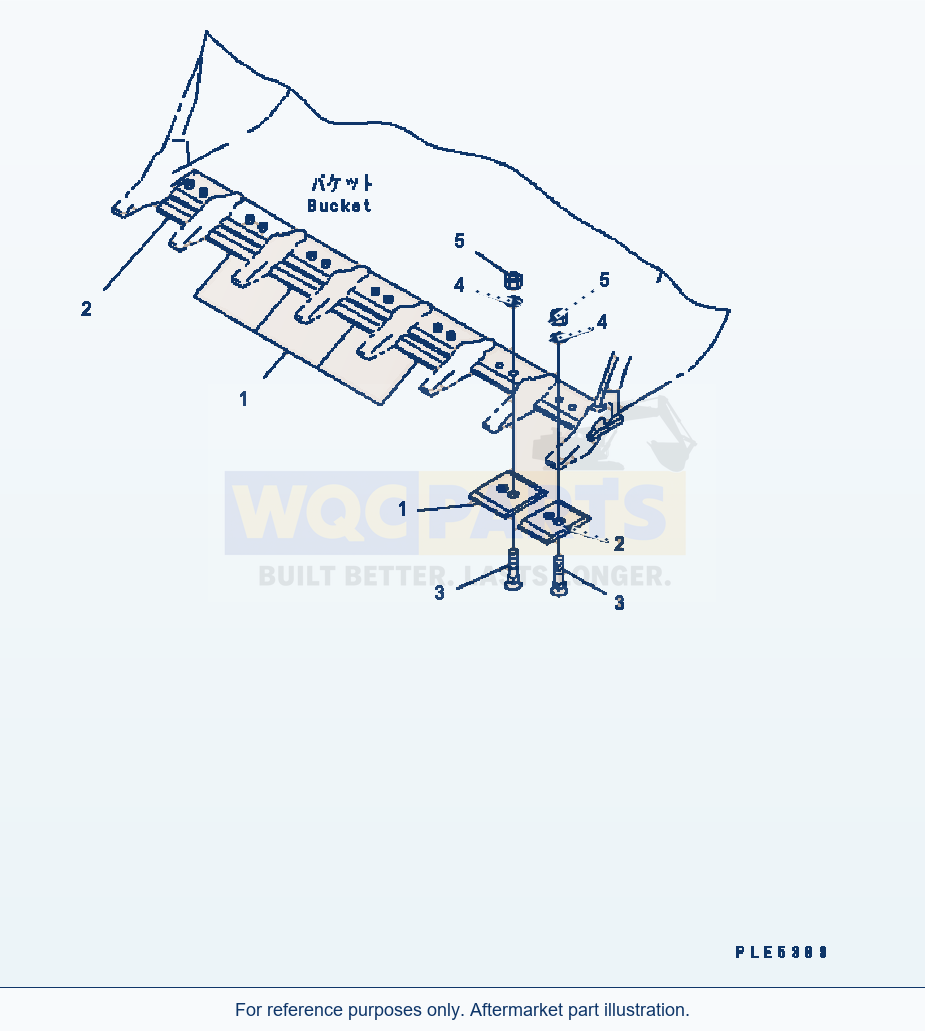 Komatsu WA320-5 Segment Edge (#B10235-) parts diagram