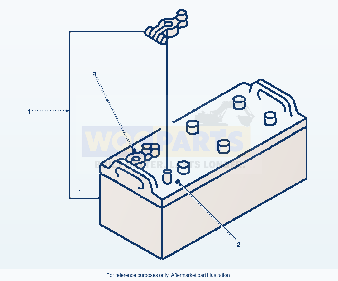Komatsu WA320-5L Battery parts diagram