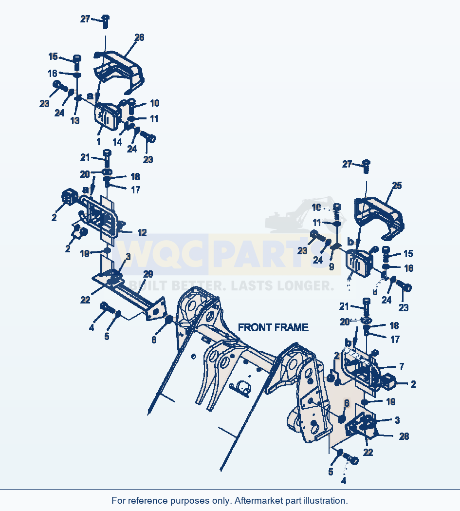 Komatsu WA320-5L Front Light parts diagram
