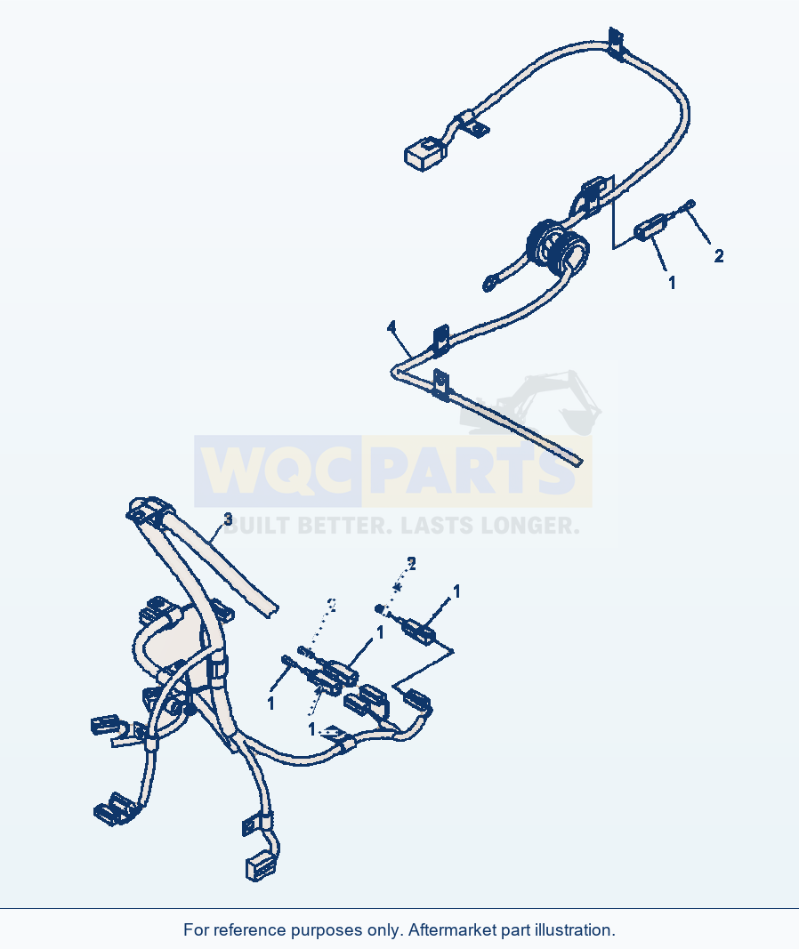 Komatsu WA320-5L Rear Harness Plug parts diagram
