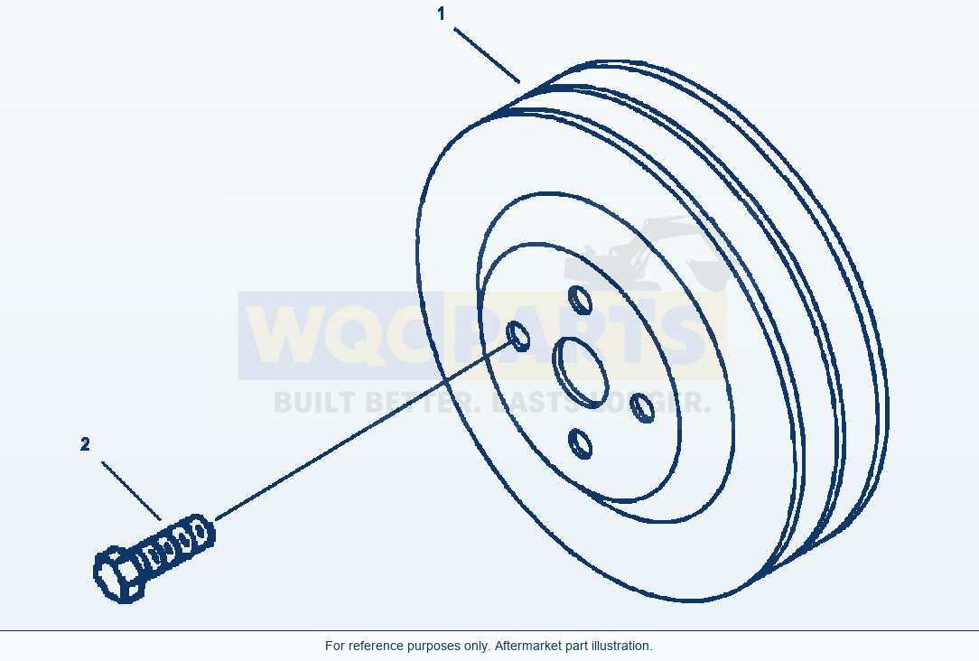 Komatsu WA320-5L Accessory Drive Pulley parts diagram