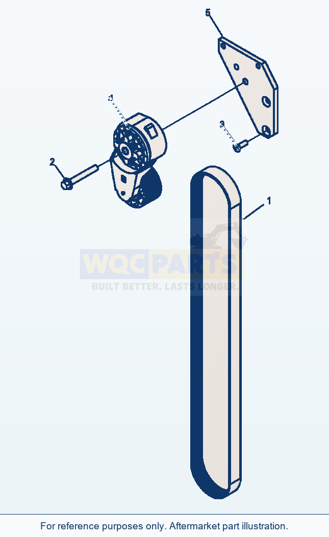 Komatsu WA320-5L Alternator Belt Tensioner parts diagram