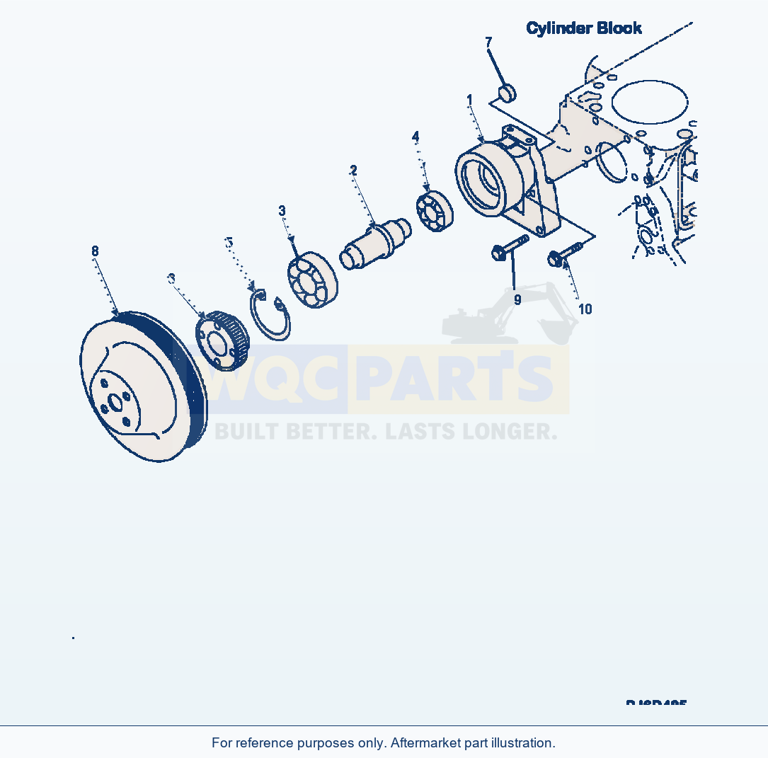 Komatsu WA320-5L Engine Fan Drive parts diagram