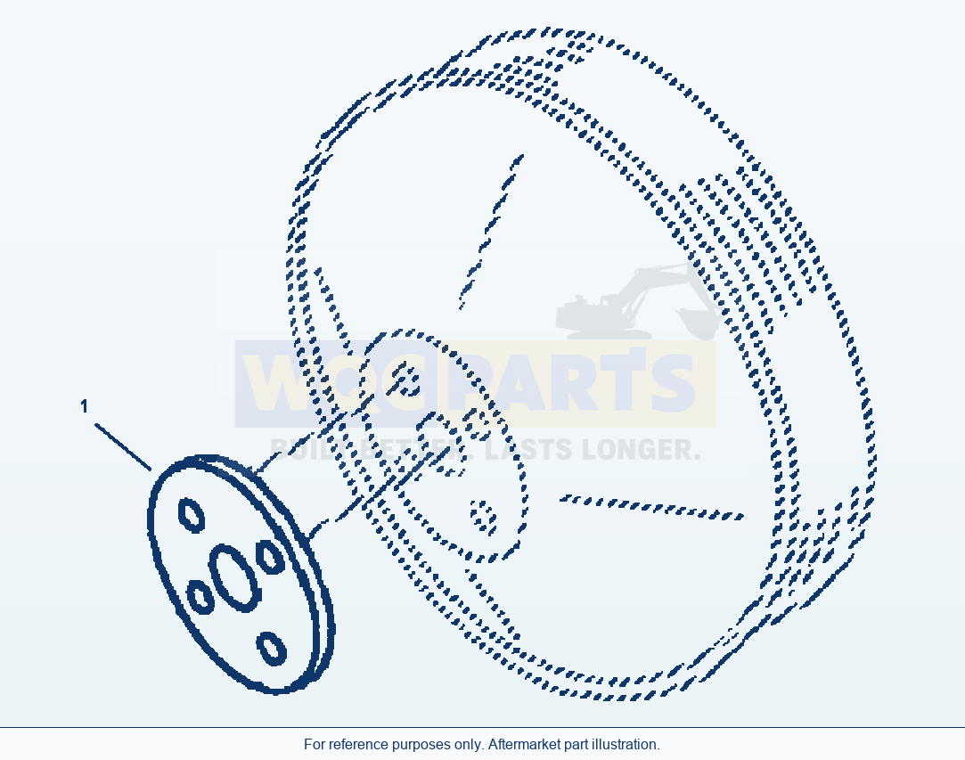 Komatsu WA320-5L Fan Pilot Spacer parts diagram