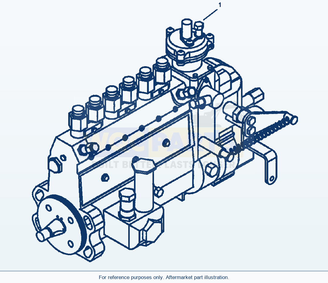 Komatsu WA320-5L Fuel Injection Pump parts diagram