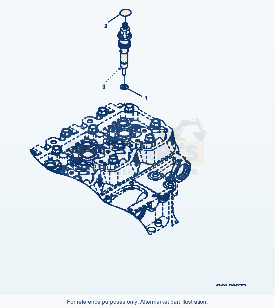 Komatsu WA320-5L Fuel Injector parts diagram