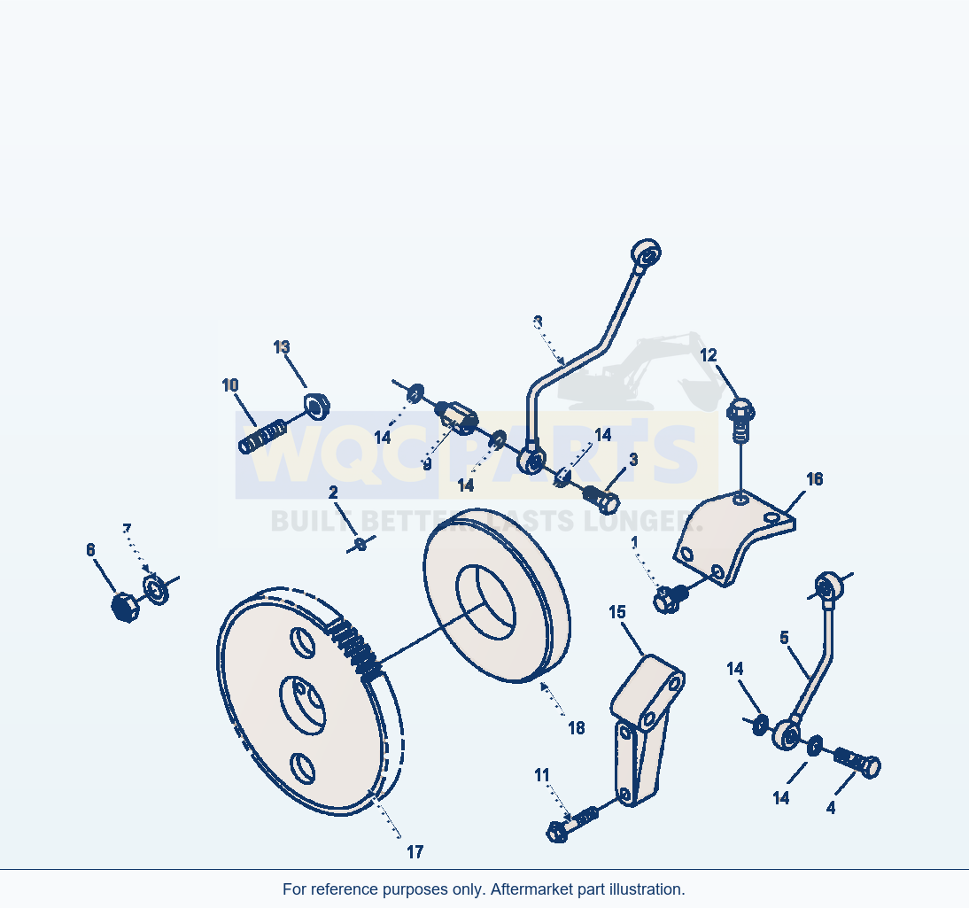 Komatsu WA320-5L Fuel Pump Coupling parts diagram