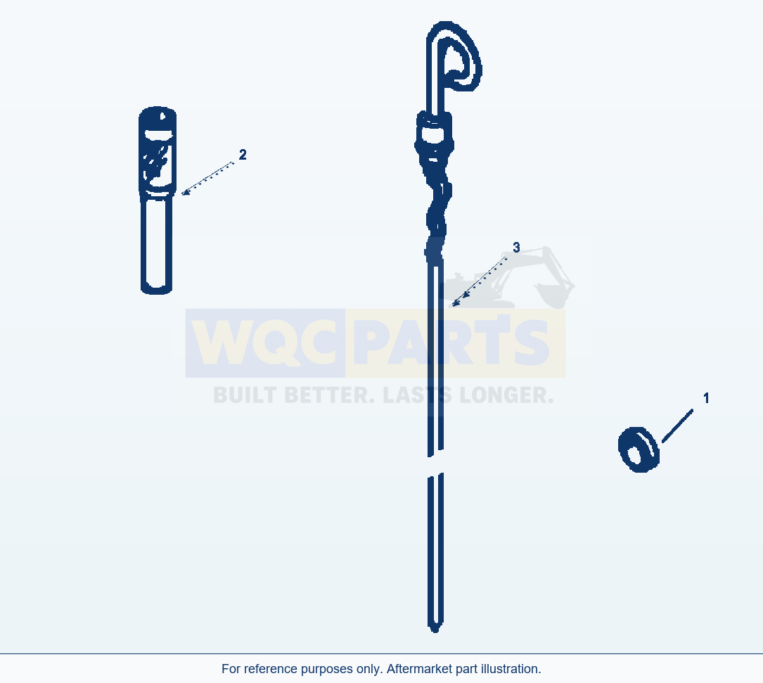 Komatsu WA320-5L Oil Level Gauge parts diagram