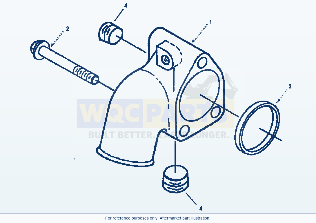 Komatsu WA320-5L Water Inlet Connection parts diagram