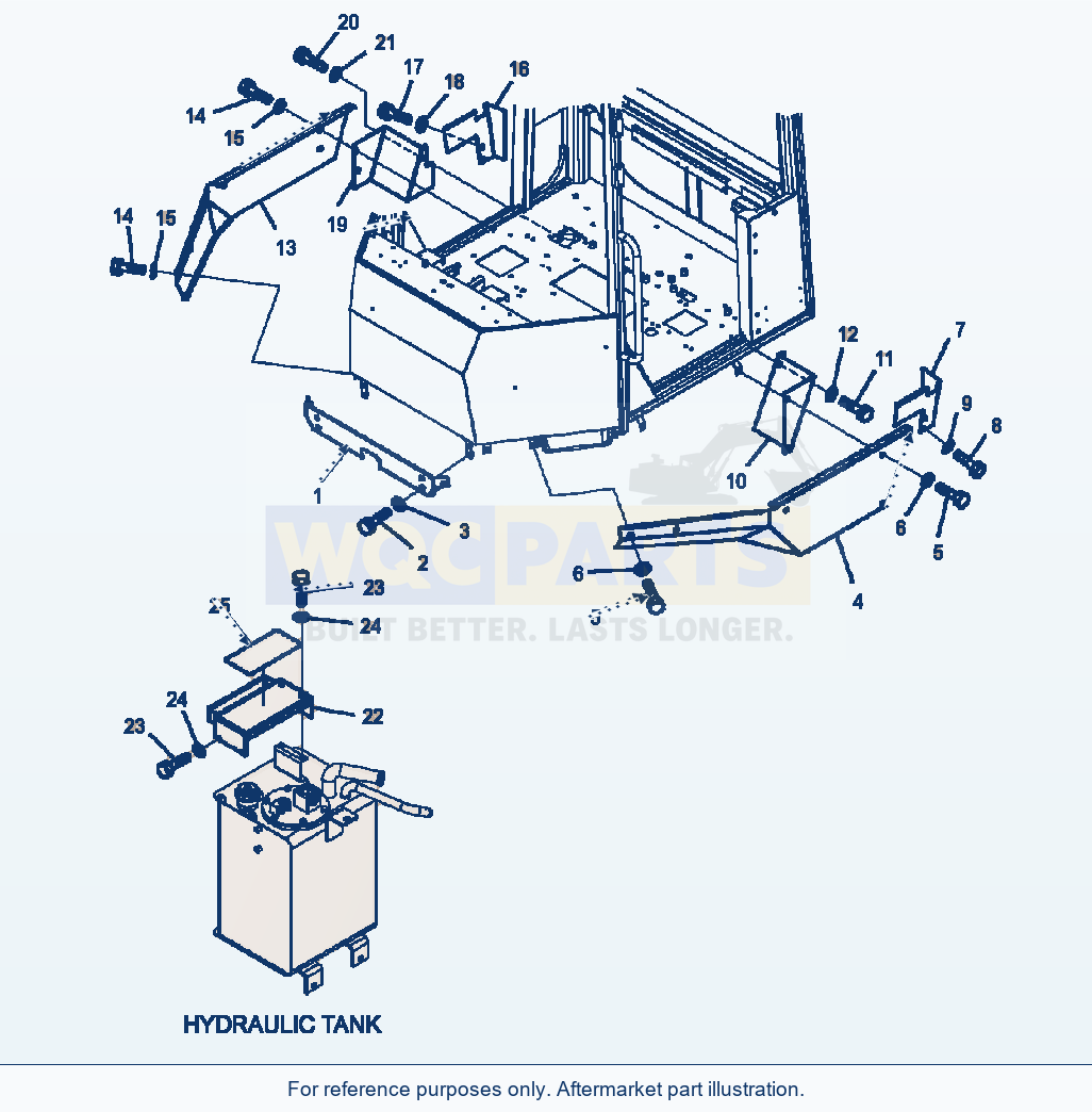Komatsu WA320-5L Floor Interior Covers parts diagram