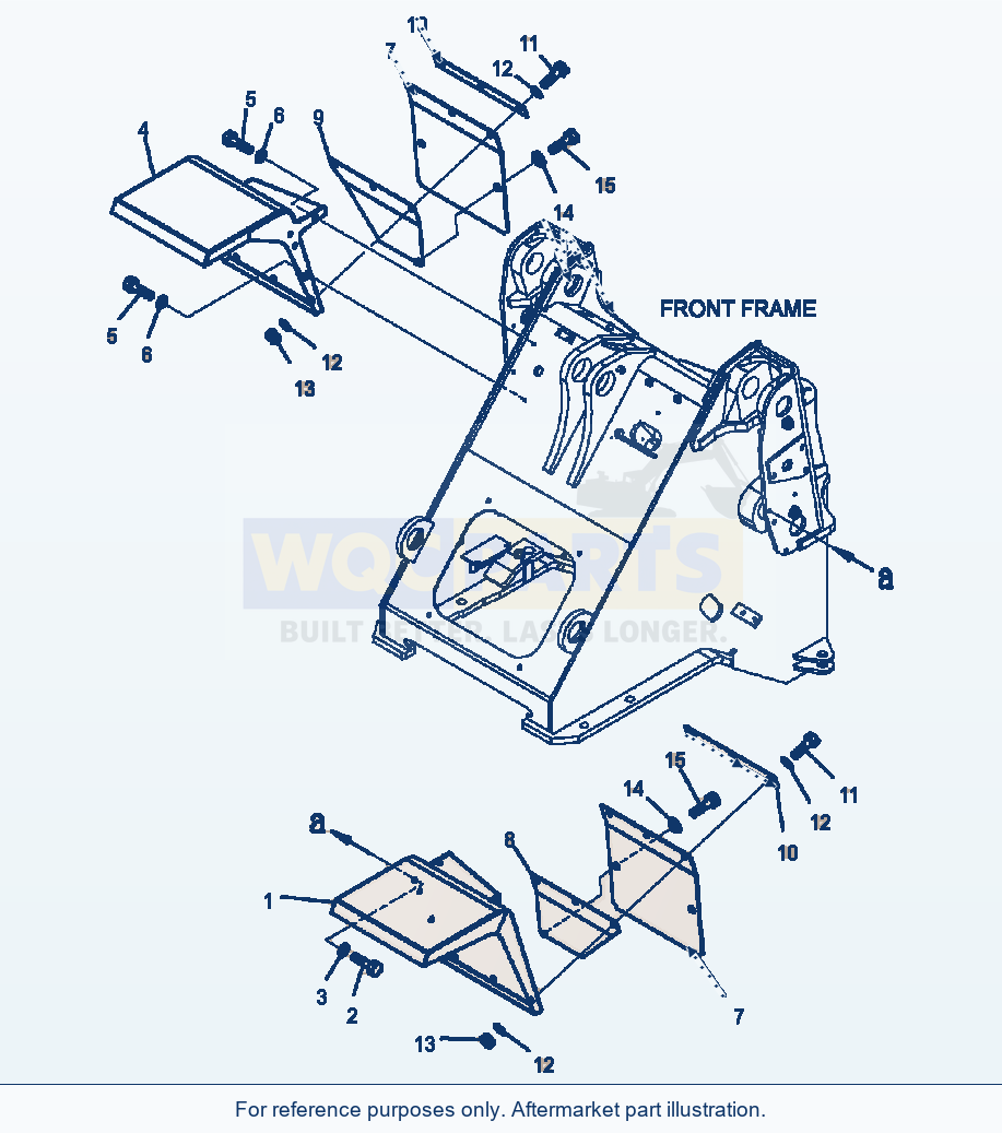 Komatsu WA320-5L Front Fender parts diagram