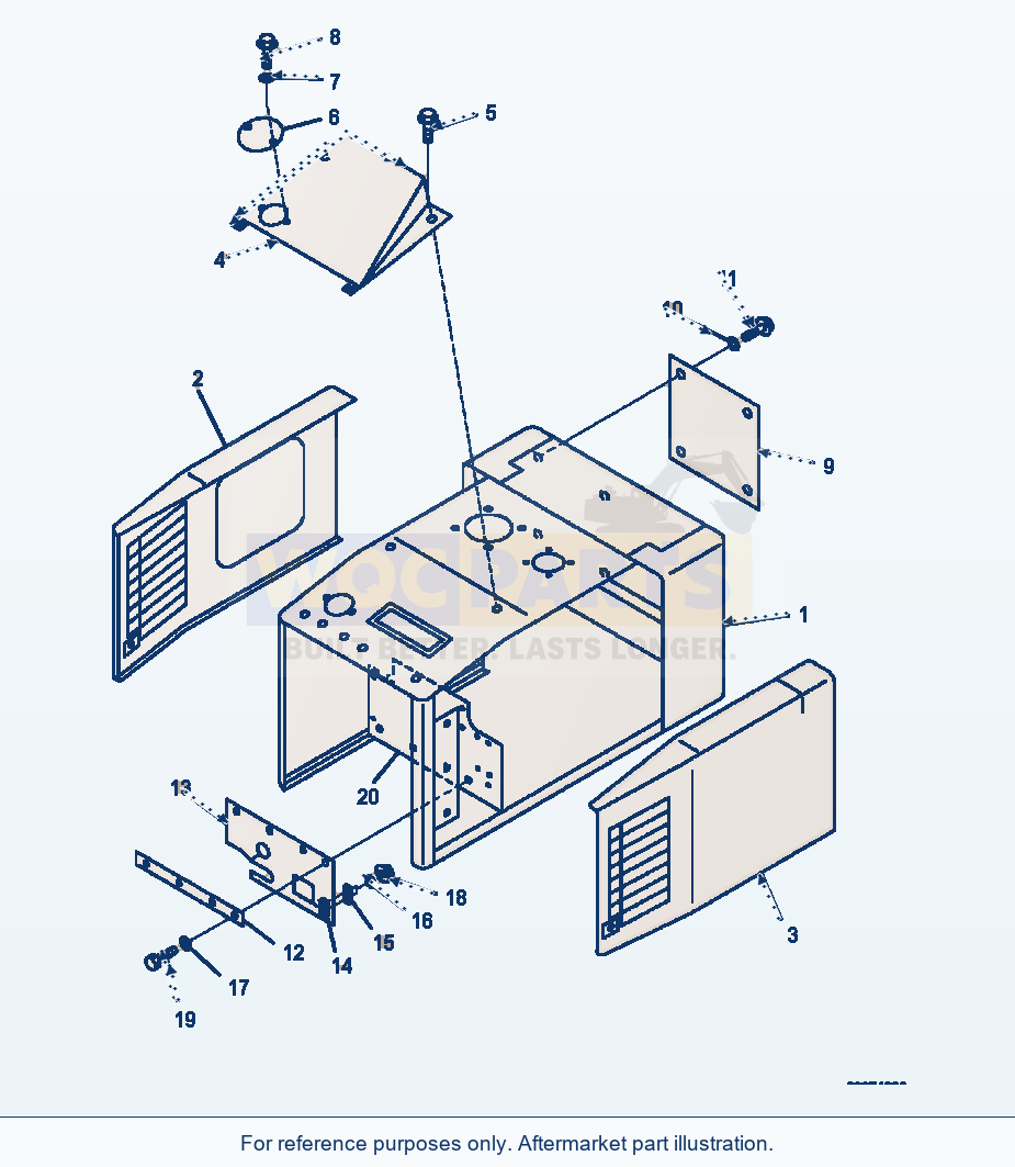 Komatsu WA320-5L Hood Hood And Covers (Waste Handler) parts diagram