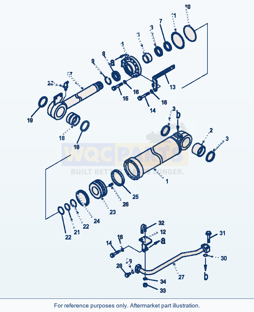 Komatsu WA320-5L Bucket Cylinder High Lift Option parts diagram