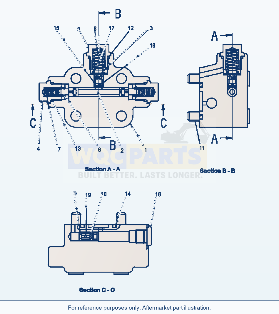Komatsu WA320-5L Hst Motor 2 Flashing Valve parts diagram