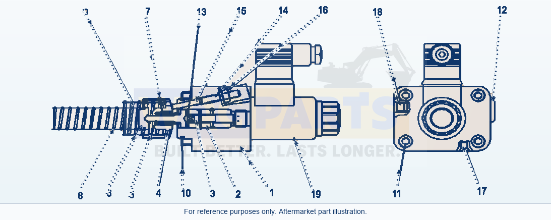 Komatsu WA320-5L Hst Motor Low Speed Control parts diagram