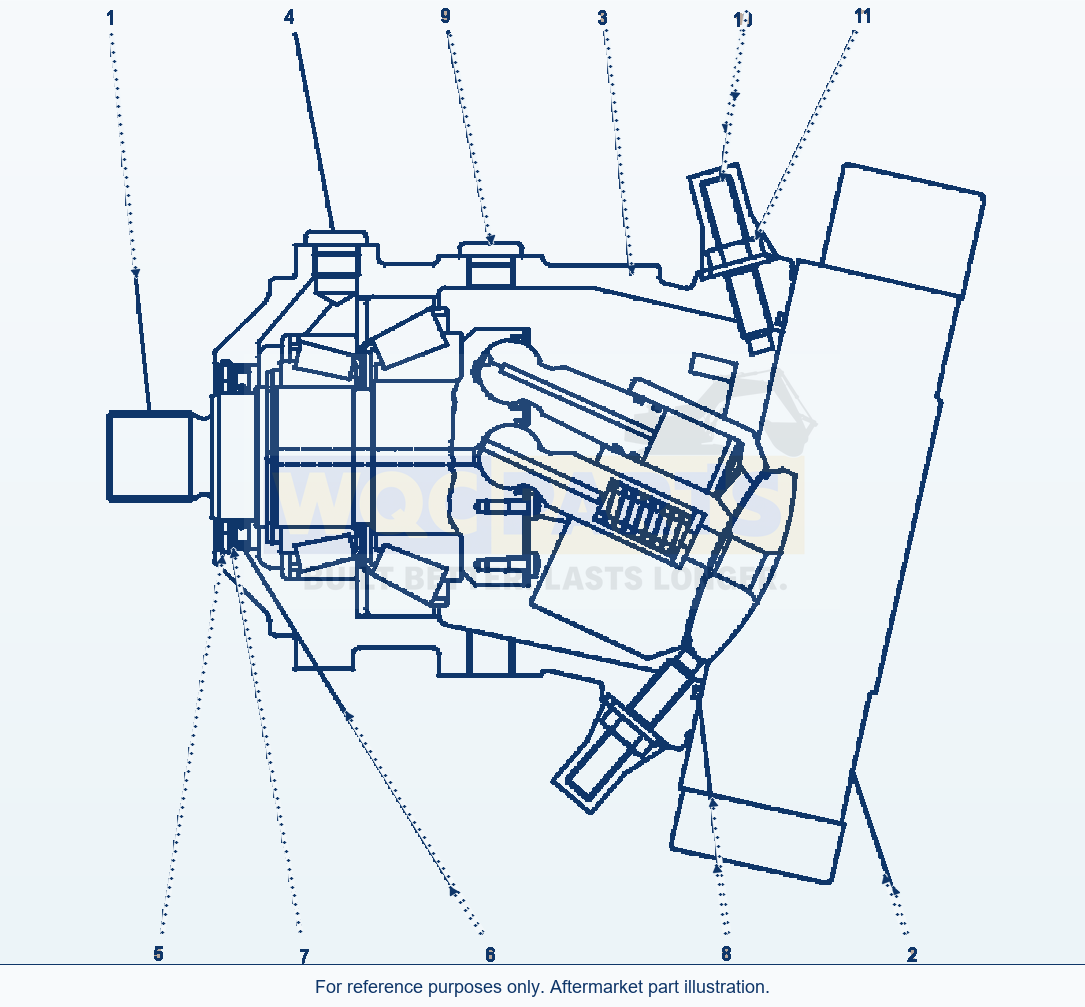 Komatsu WA320-5L Hst Motor Low Speed parts diagram