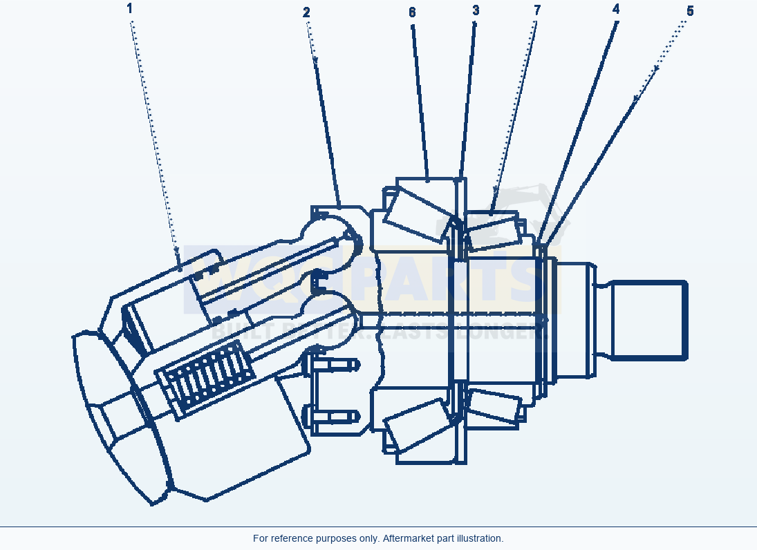 Komatsu WA320-5L Hst Motor Rotary Group parts diagram