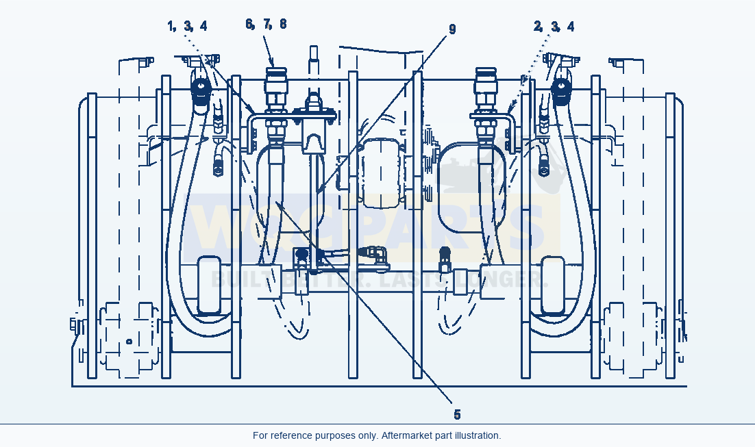 Komatsu WA320-5L Hydraulic Broom parts diagram
