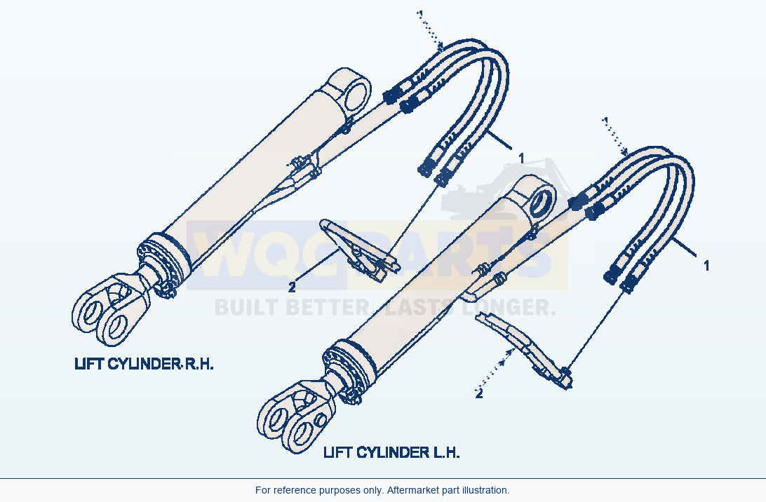 Komatsu WA320-5L Hydraulic Piping Boom Cylinder Hose parts diagram