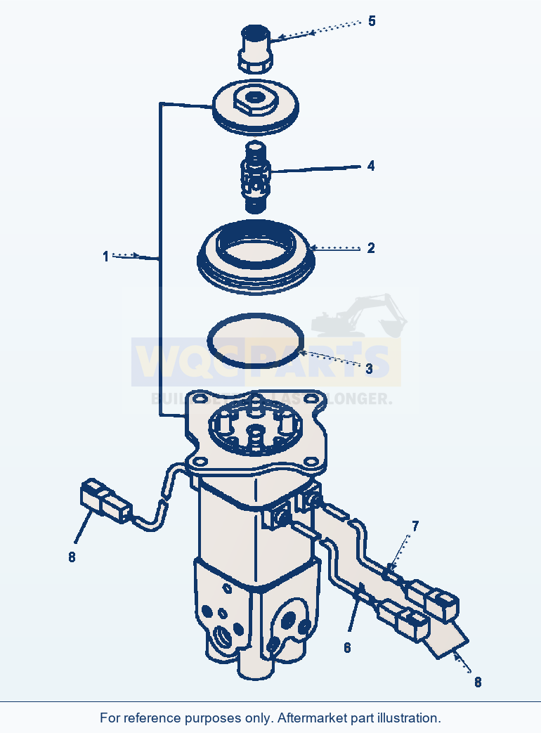 Komatsu WA320-5L Ppc Valve For Multi-Function Lever parts diagram