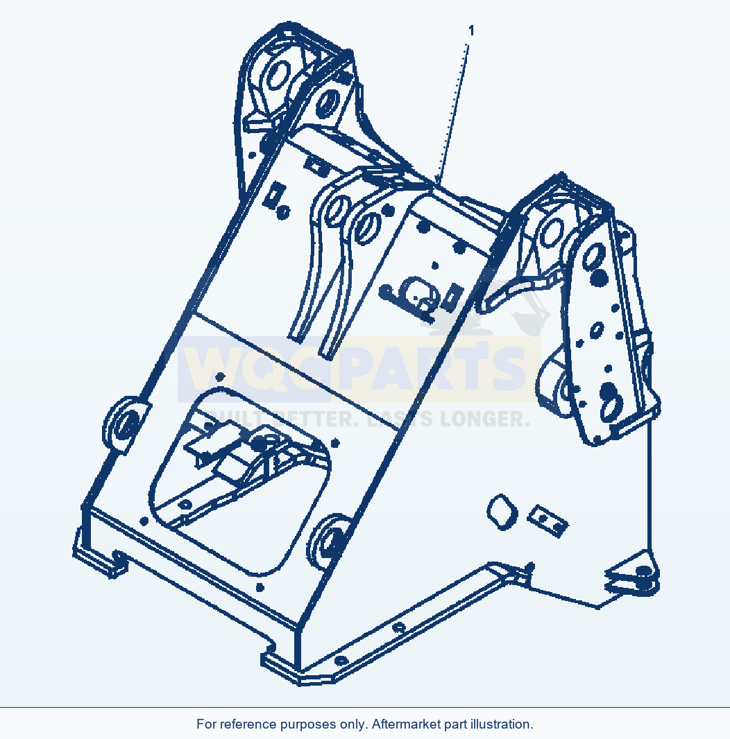 Komatsu WA320-5L Front Frame Ecss (3-Spool) parts diagram