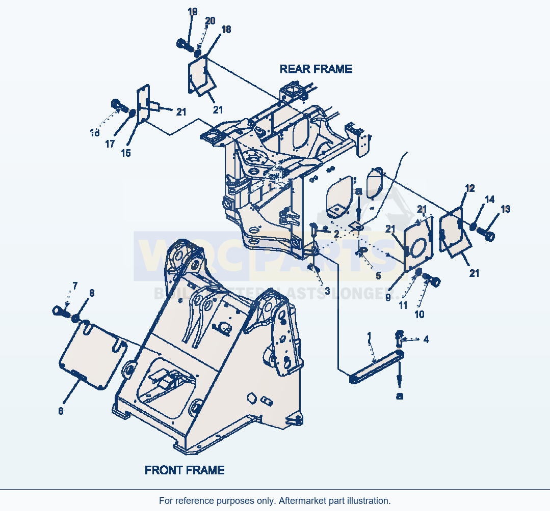 Komatsu WA320-5L Lock Bar And Cover 3-Spool Valve parts diagram