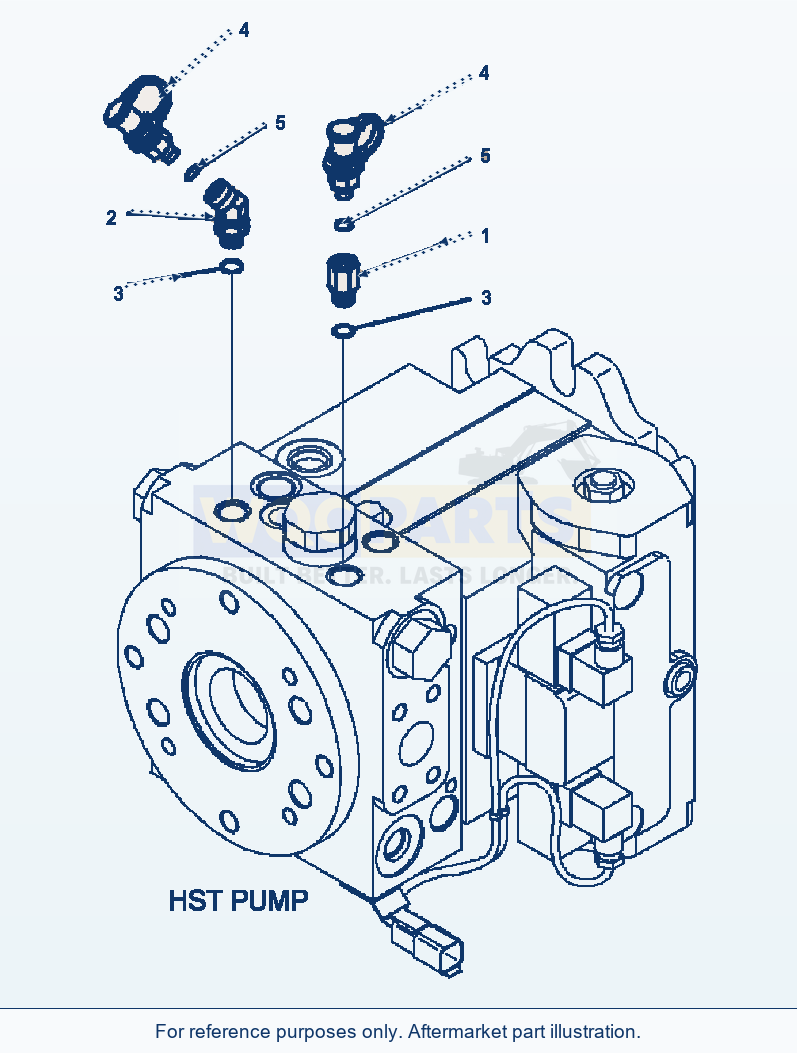 Komatsu WA320-5L Hst Oil Line Quick Coupler Line parts diagram
