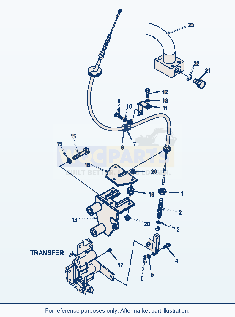Komatsu WA320-5L Parking Brake Control parts diagram