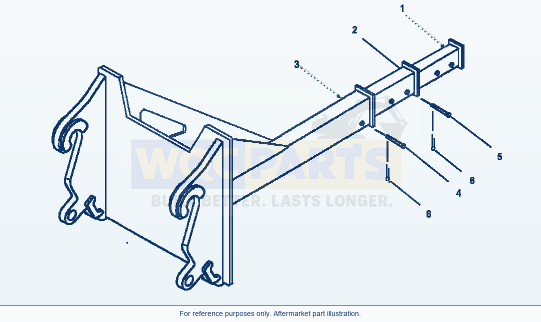 Komatsu WA320-5L Jrb Coupler Extendable Boom parts diagram