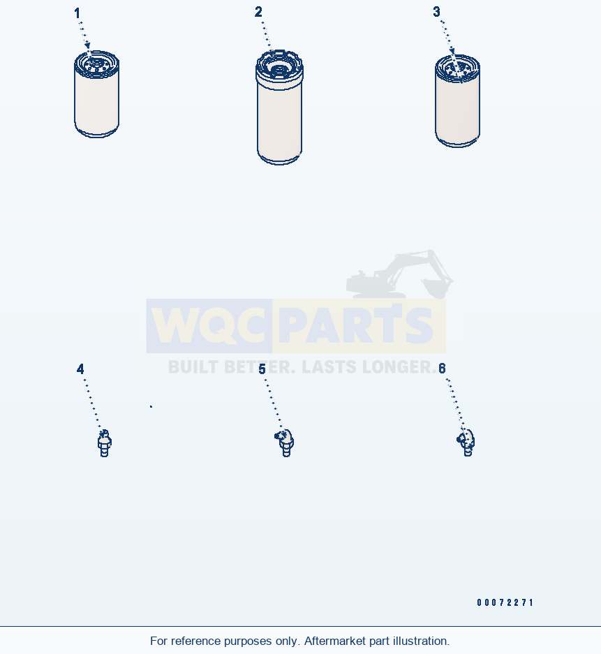 Komatsu WA320-6 Spare Parts(#70001-) parts diagram