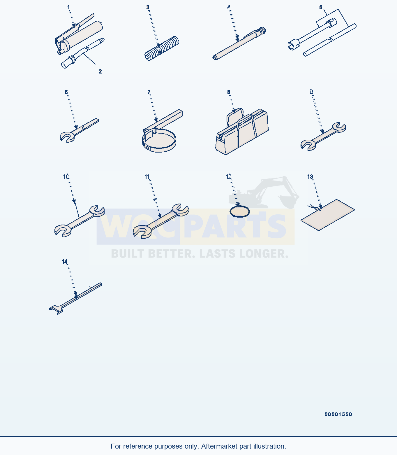 Komatsu WA320-6 General Tool Set (#70291-71439) Serial 70291-UP parts diagram