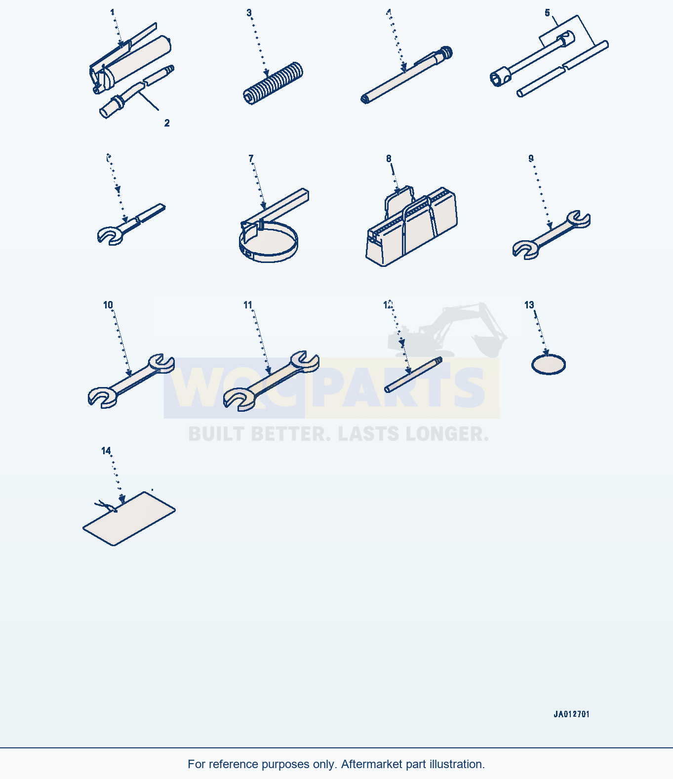 Komatsu WA320-6 General Tool Set (#71799-) Serial 70291-UP parts diagram