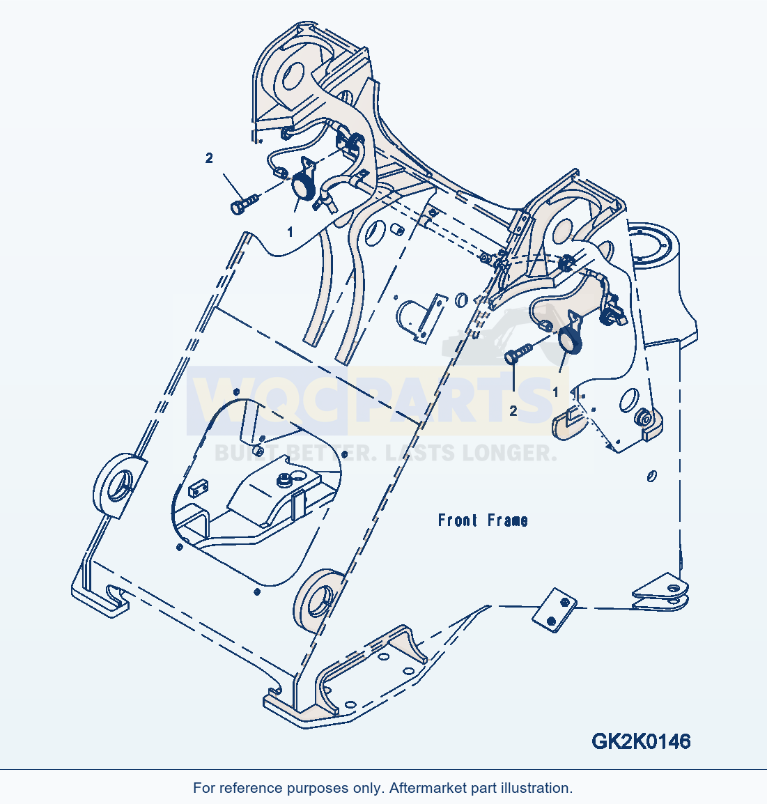 Komatsu WA320-6 Horn Serial H62051 - UP parts diagram