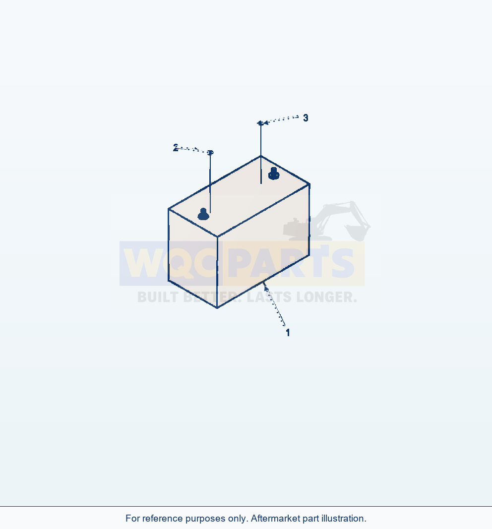 Komatsu WA320-6 Battery Serial A34001-UP parts diagram