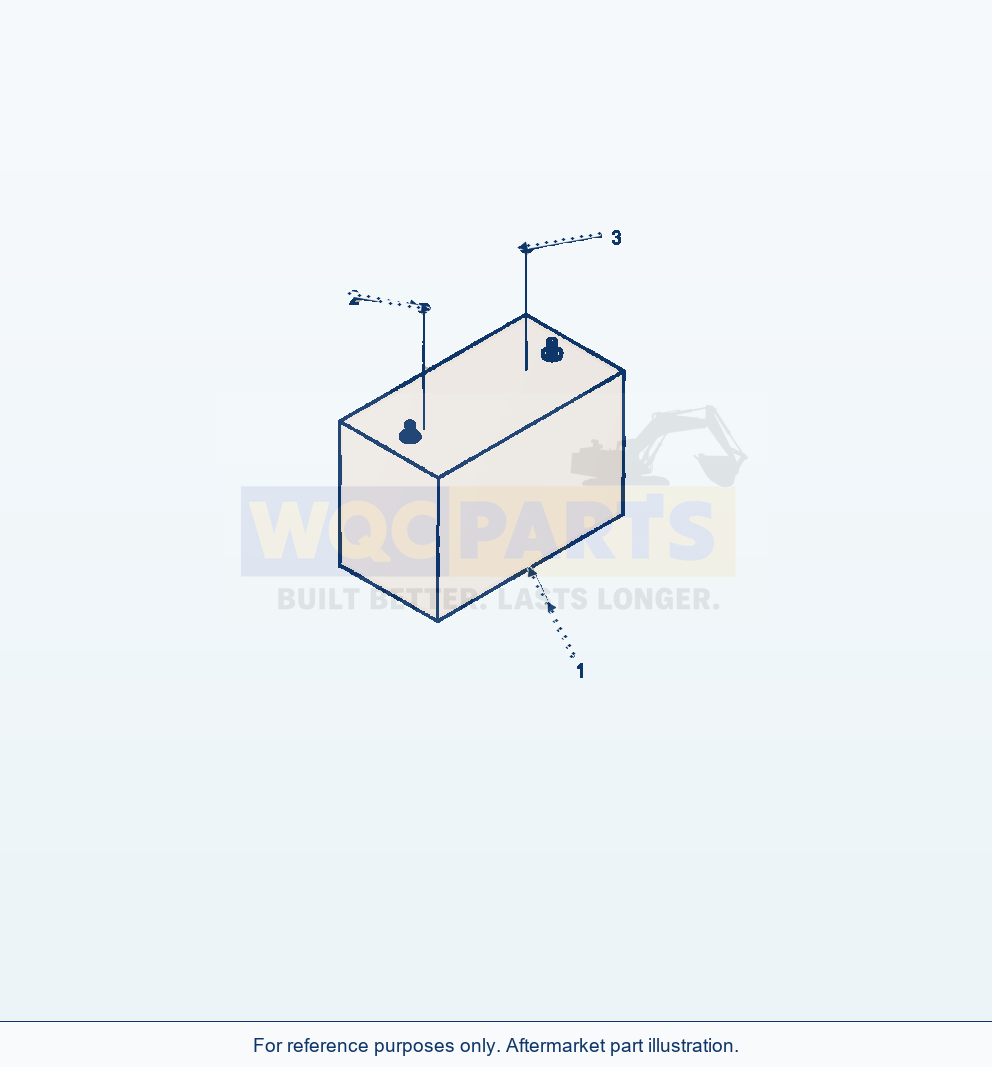 Komatsu WA320-6 Battery Serial A35001-UP parts diagram