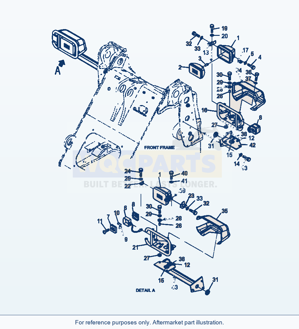 Komatsu WA320-6 Front Head Lamp Serial A35001-UP parts diagram