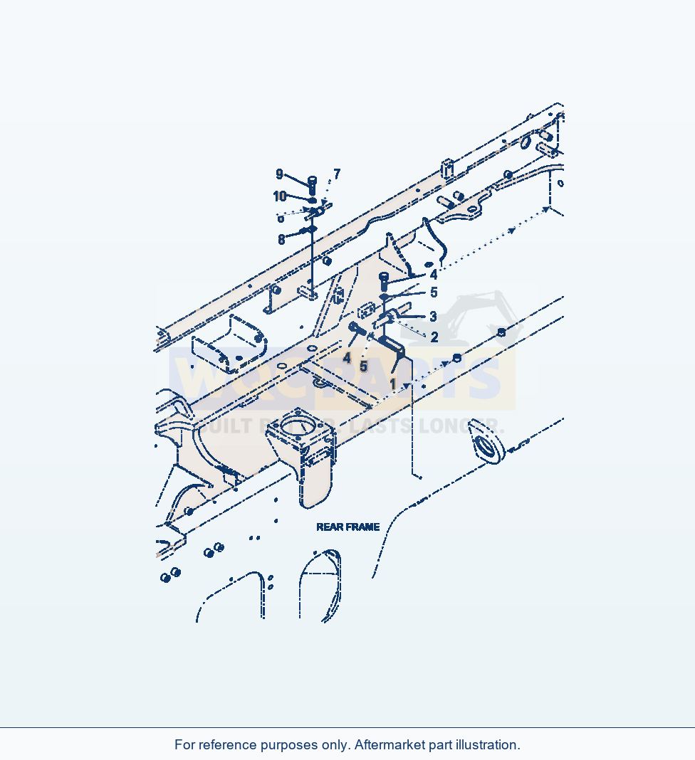 Komatsu WA320-6 Wiring Harness Engine Harness Mounting parts diagram