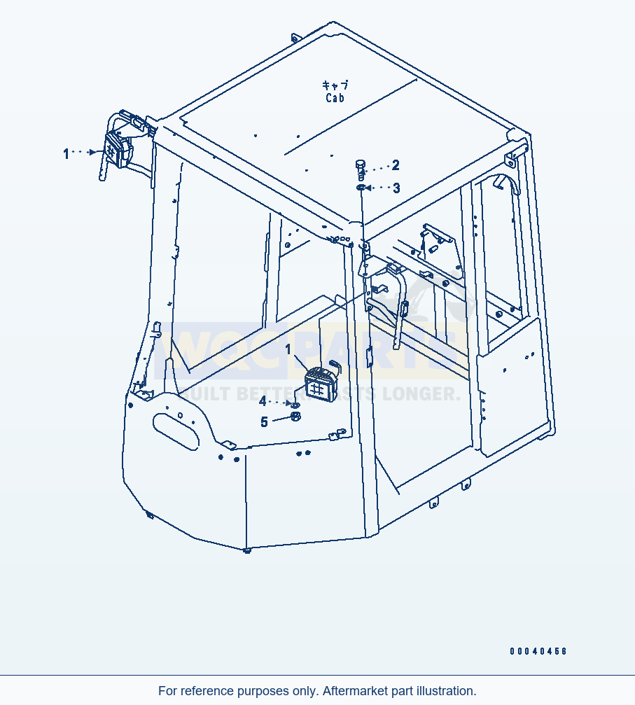 Komatsu WA320-6 Work Lamp(#70001-) Serial 70001-70290 (ECOT 3) parts diagram