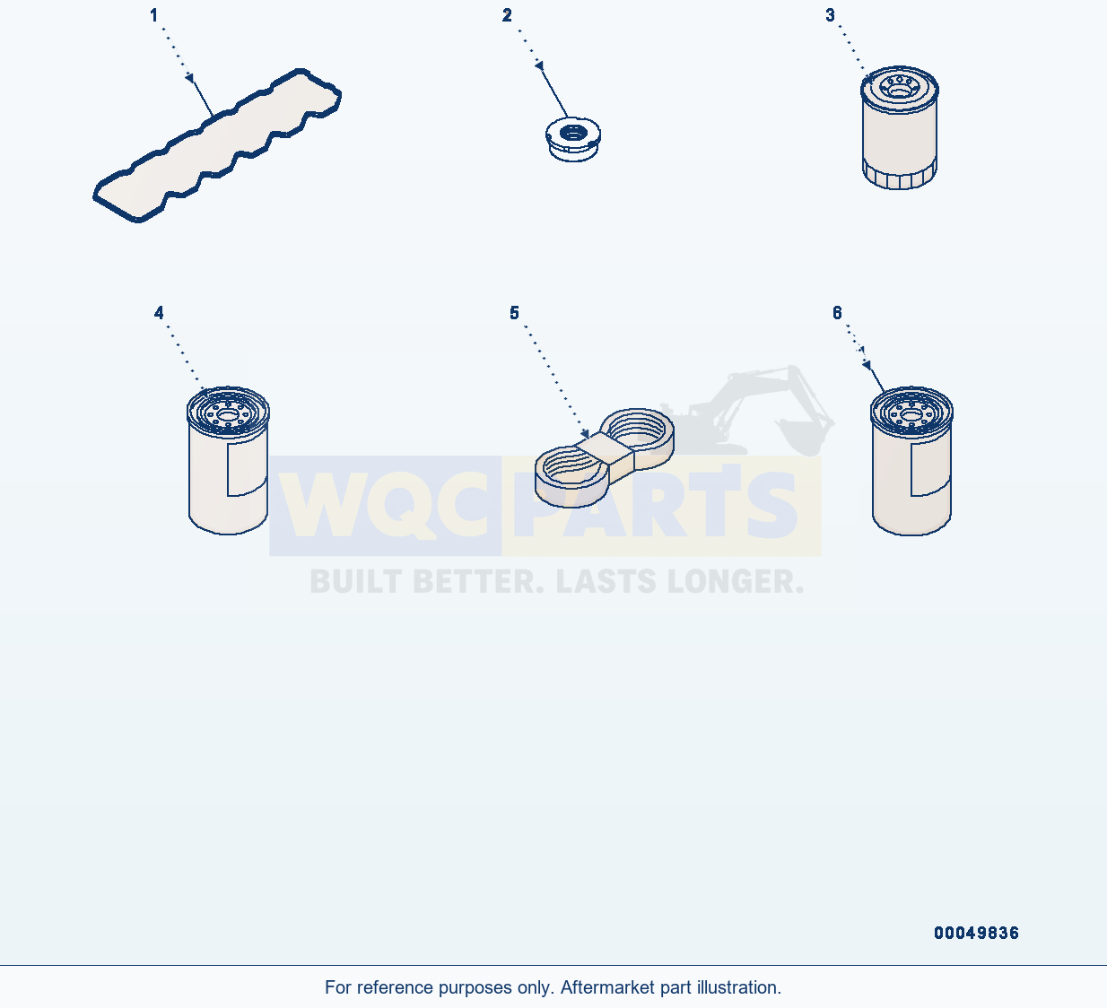 Komatsu WA320-6 Spare parts diagram
