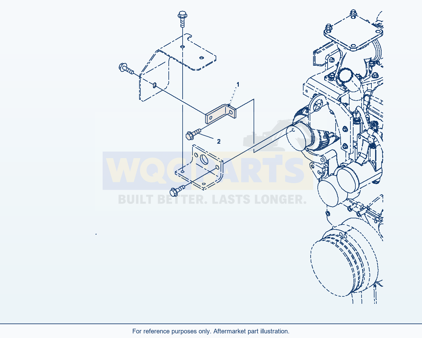 Komatsu WA320-6 Belt Guard (Asg00-001001) parts diagram