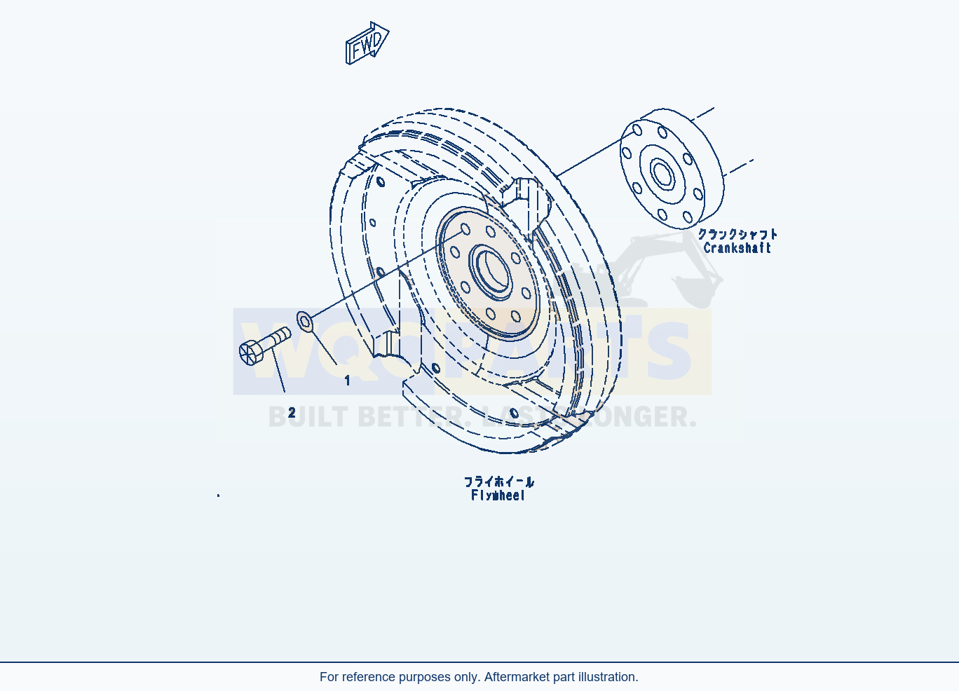 Komatsu WA320-6 Flywheel Mounting (Afw10-001001) parts diagram