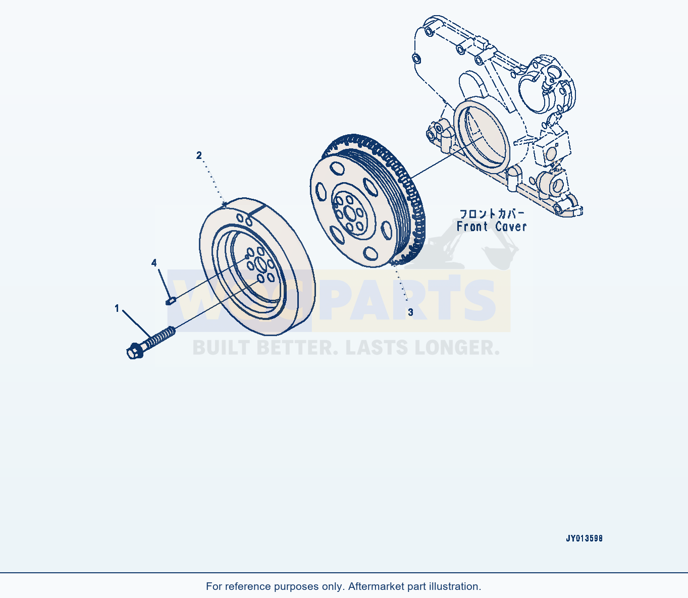 Komatsu WA320-6 Vibration Damper (Ada00-001001) parts diagram