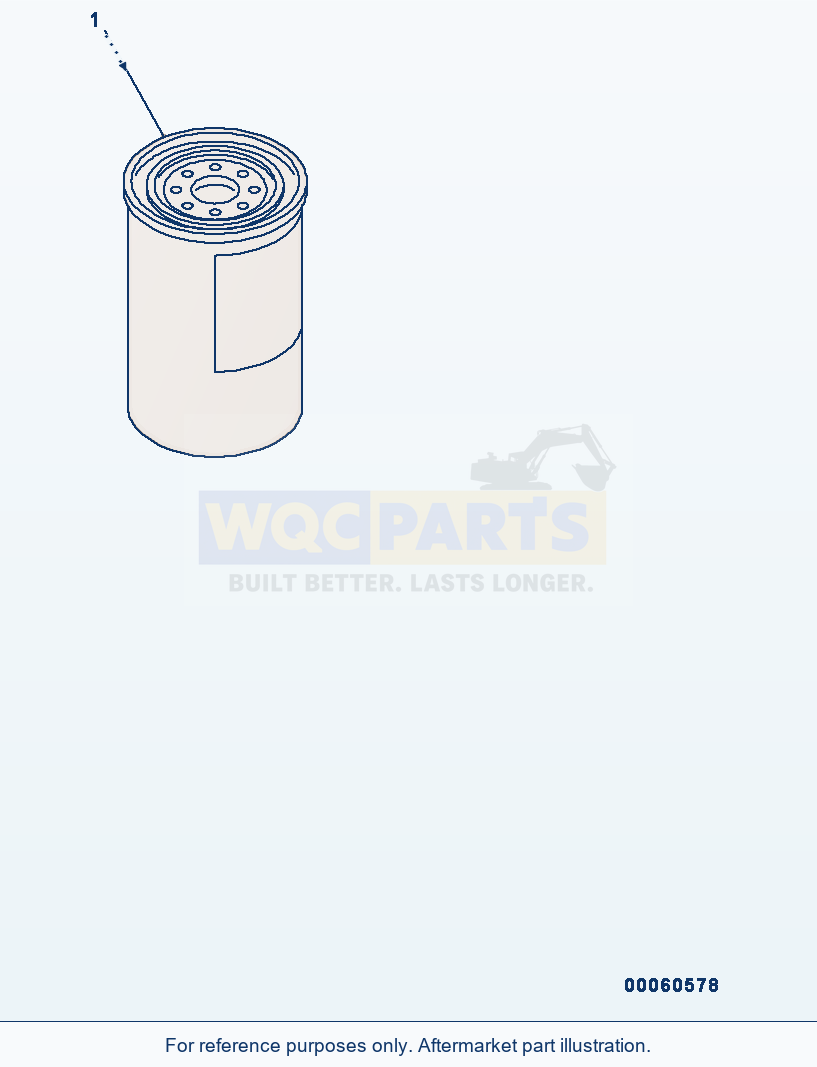 Komatsu WA320-6 Fuel Filter Cartridge parts diagram