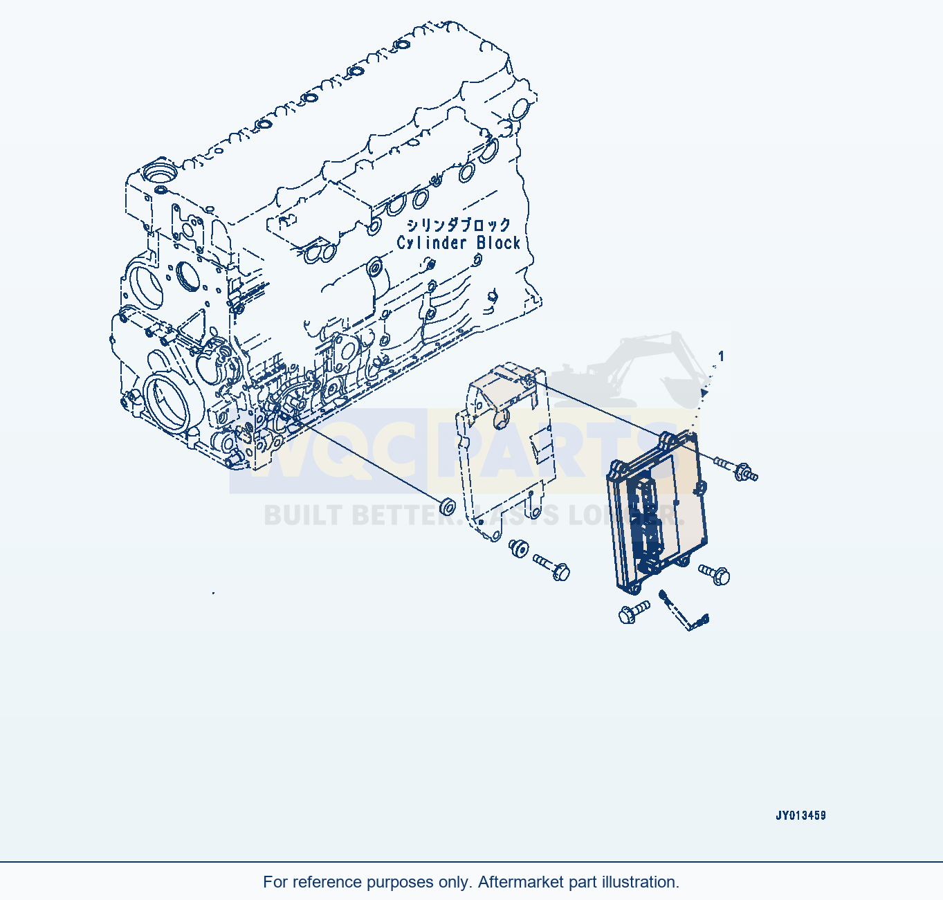 Komatsu WA320-6 Fuel Injection Controller parts diagram