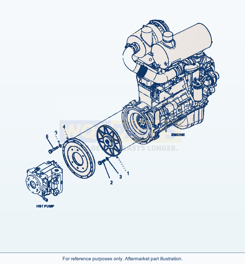 Komatsu WA320-6 Damper Serial A34001-UP parts diagram