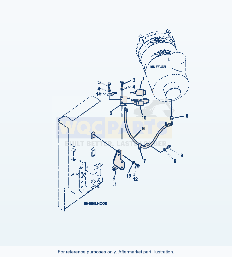 Komatsu WA320-6 Dust Indicator Serial A35001-UP parts diagram