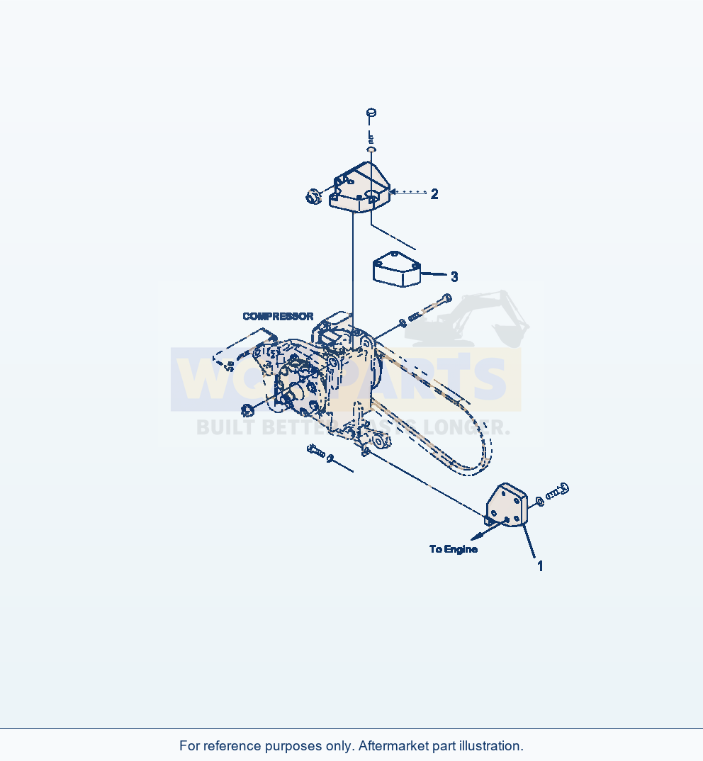Komatsu WA320-6 Engine Transfer Serial A34001-UP parts diagram